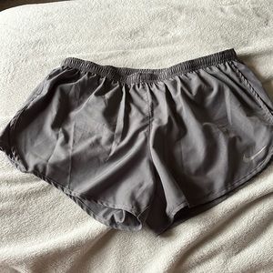 Gray Nike running shorts (womens size XL)